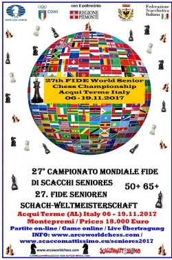27. FIDE Senioren-Weltmeisterschaft 2017 in Acqui Terme (ITA)